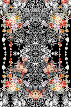 欧式印花华亿平台图片