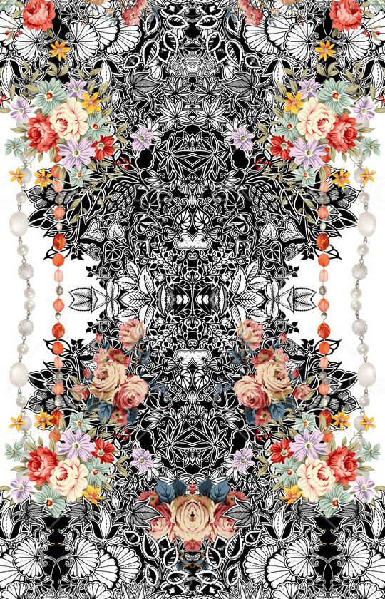 欧式印花华亿平台图片