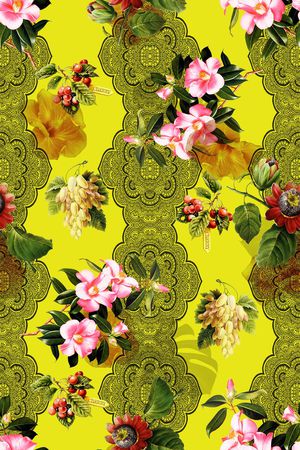 休闲田园风印花华亿平台图片