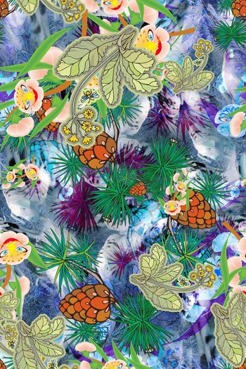 长巾围巾印花华亿平台图片