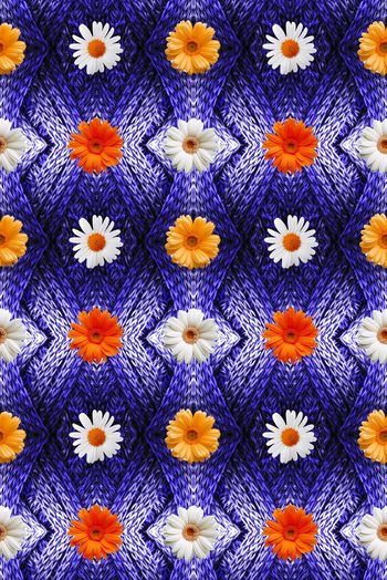 520133-时尚潮流 织纹花卉 服装 家纺 沙