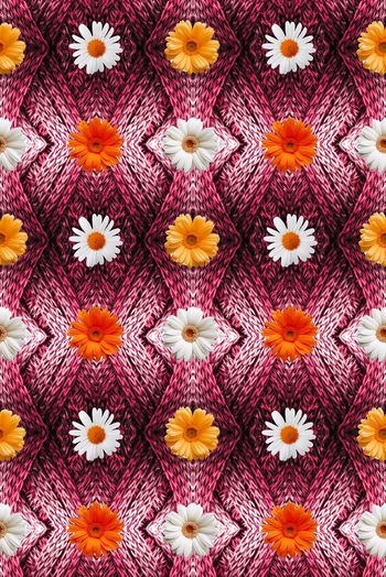 520134-时尚潮流 织纹花卉 服装 家纺 沙