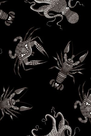 海洋生物印花华亿平台图片