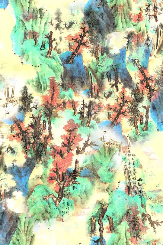 山水印花华亿平台图片