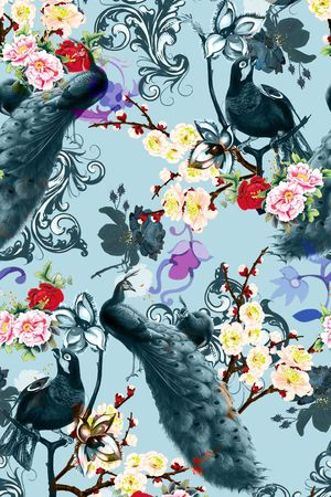 复古印花华亿平台图片