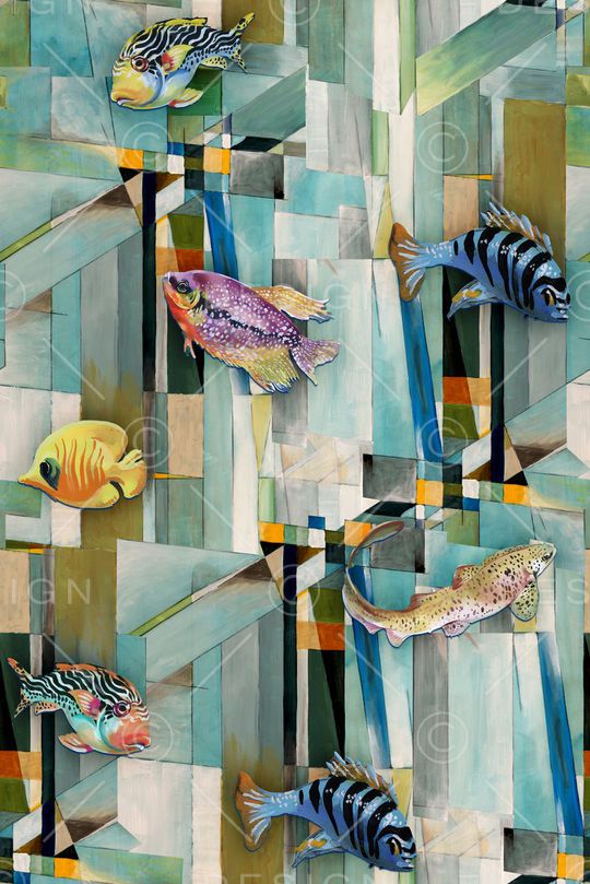 几何印花华亿平台图片