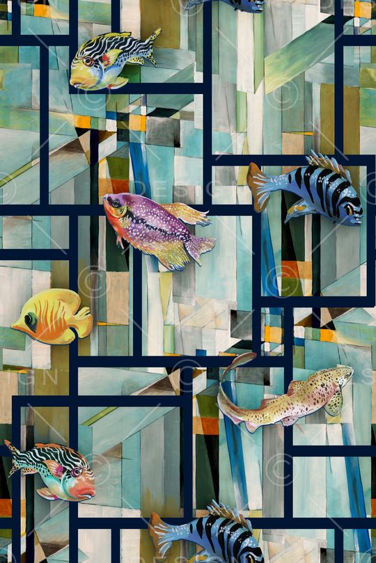 几何印花华亿平台图片