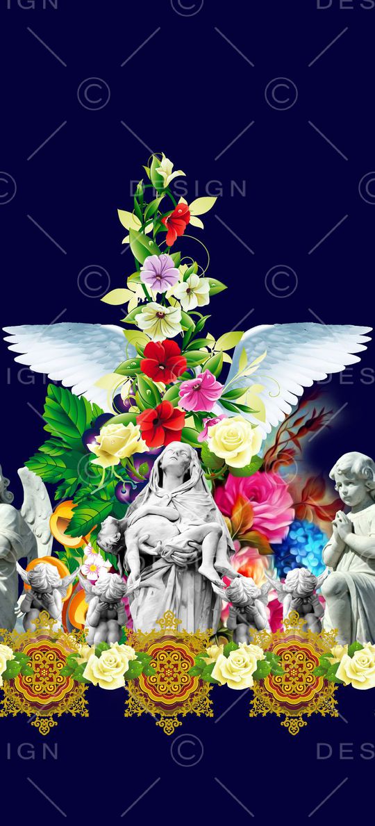 潮流时尚印花华亿平台图片