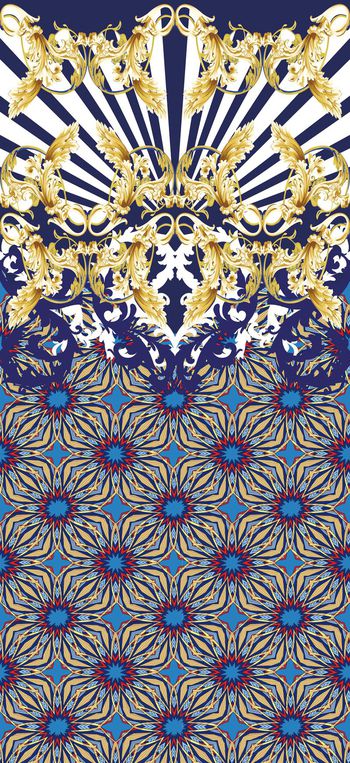 520387-原创大牌花卉 几何 定位 民族华亿平台