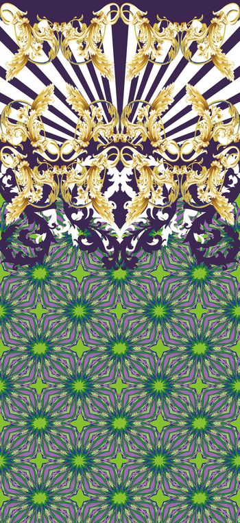 520388-原创大牌花卉 几何 定位 民族华亿平台