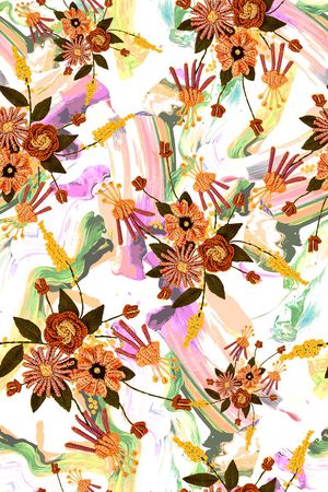 抽象印花华亿平台图片