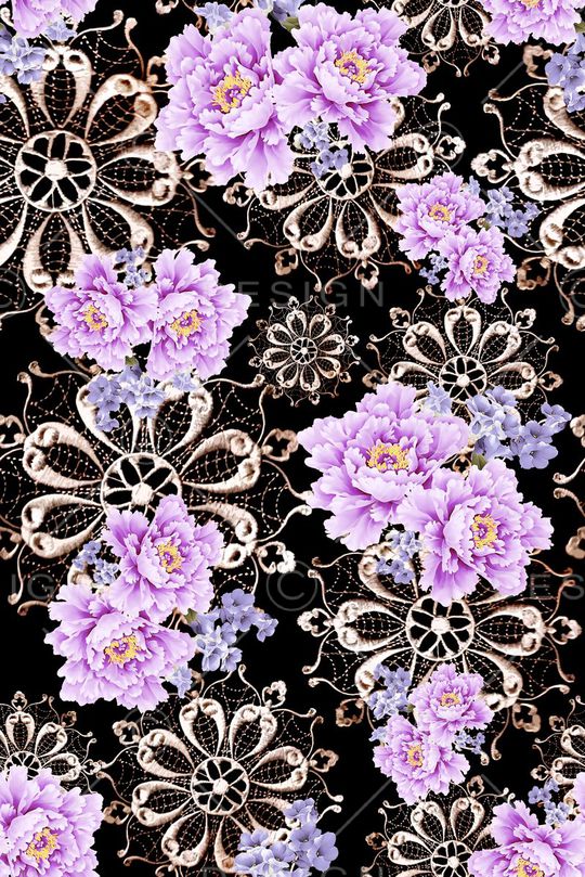 蕾丝印花华亿平台图片