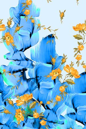 抽象印花华亿平台图片