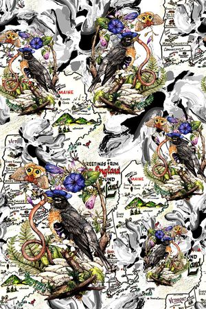 抽象印花华亿平台图片