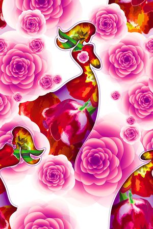 流行时尚印花华亿平台图片