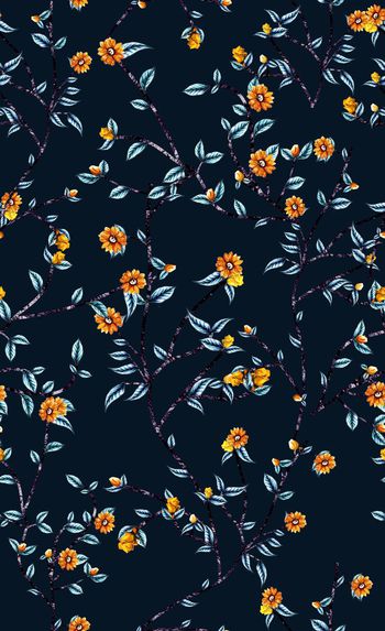 520468-时尚 休闲 植物 花卉 数码 印花