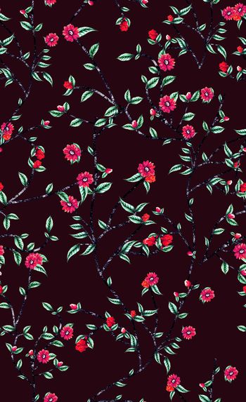 520469-时尚 休闲 植物 花卉 数码 印花