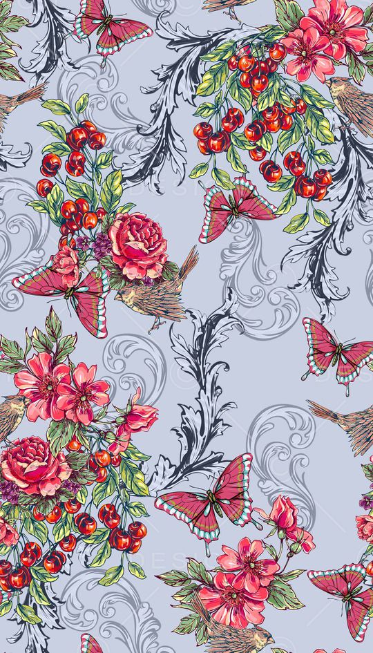 复古印花华亿平台图片