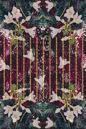 抽象纹理印花华亿平台图片