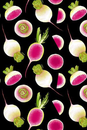 彩绘萝卜印花华亿平台图片