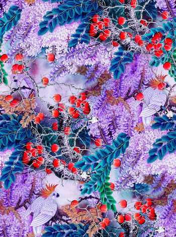 中国风印花华亿平台图片