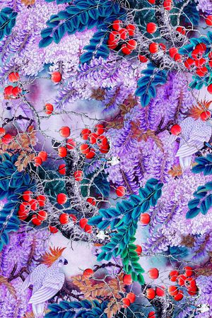 中国风印花华亿平台图片