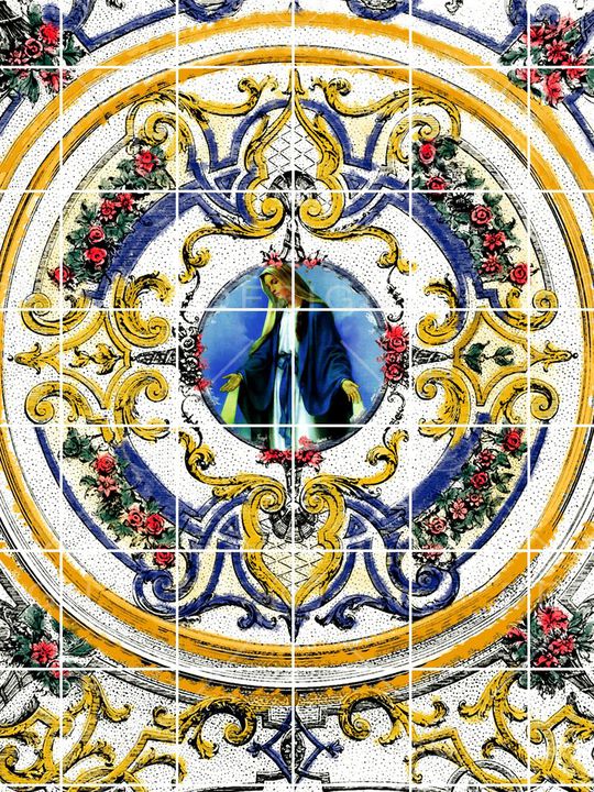 复古印花华亿平台图片