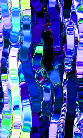 520754-时尚科技感油画风格流动的色块上衣裙