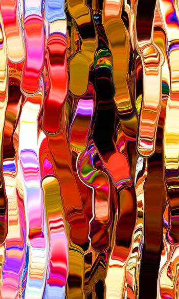 520756-时尚科技感油画风格流动的色块上衣裙