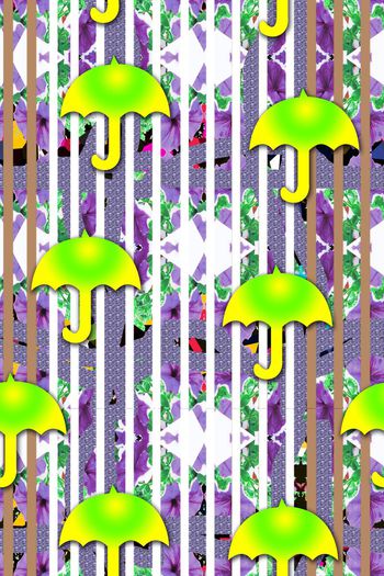 520821-时尚花卉雨伞