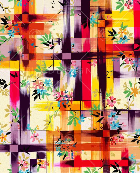 复古几何印花华亿平台图片