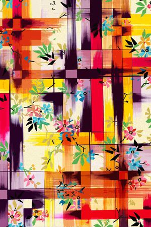 复古几何印花华亿平台图片