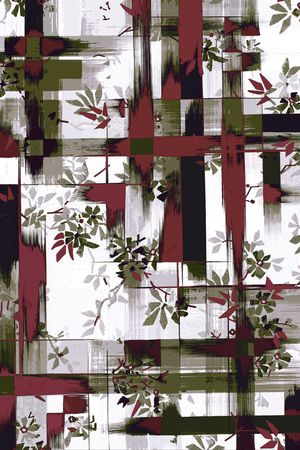 复古几何印花华亿平台图片