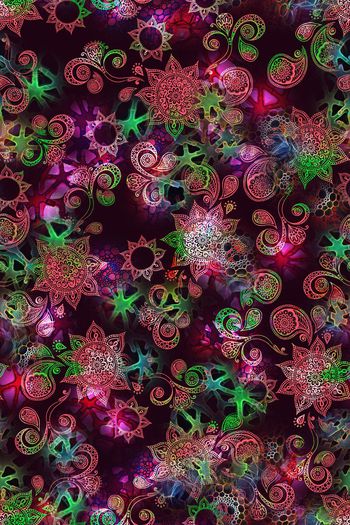 520863-民族风佩斯利腰果纹做旧扎染效果女装