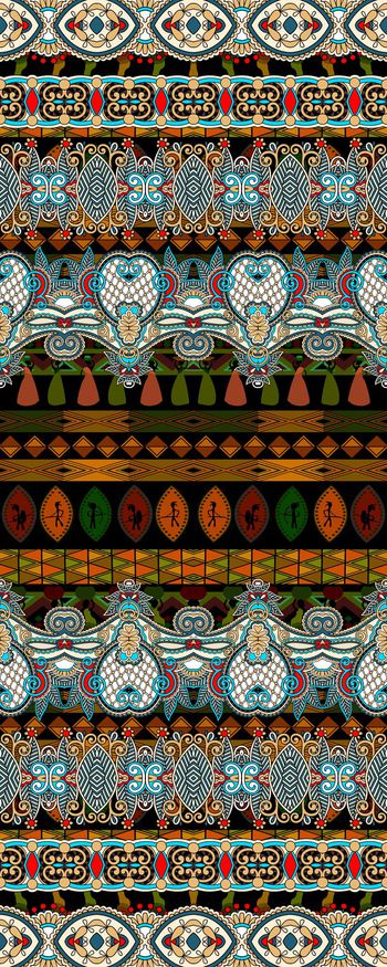 520909-欧美流行时尚民族风对称花系列02 