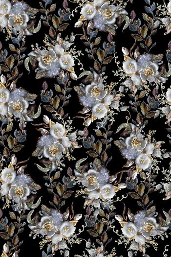 520947-欧式宫廷风 大牌 立体花  花卉 