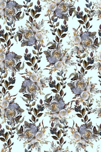 520951-欧式宫廷风 大牌 立体花  花卉 