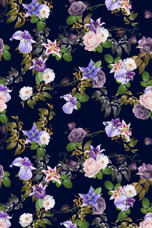 蓝花印花华亿平台图片