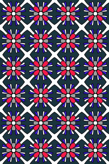 521111-民族风新古典伊斯兰瓷砖花纹女装华亿平台