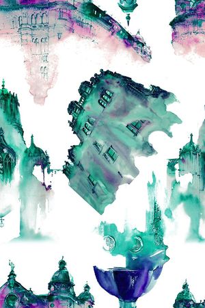 欧式复古印花华亿平台图片