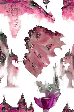 欧式复古印花华亿平台图片