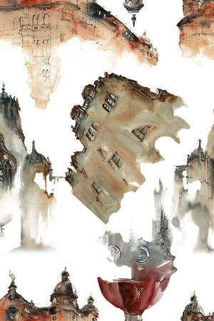 欧式复古印花华亿平台图片