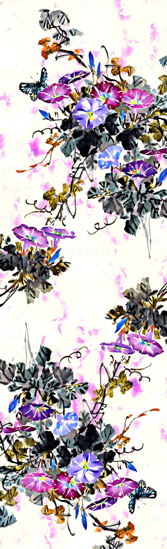 花卉印花华亿平台图片