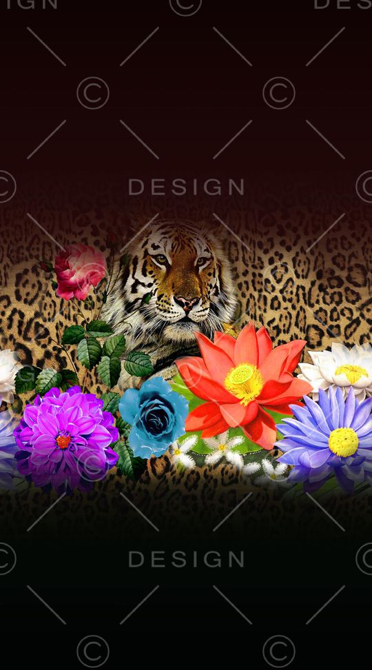 豹纹印花华亿平台图片