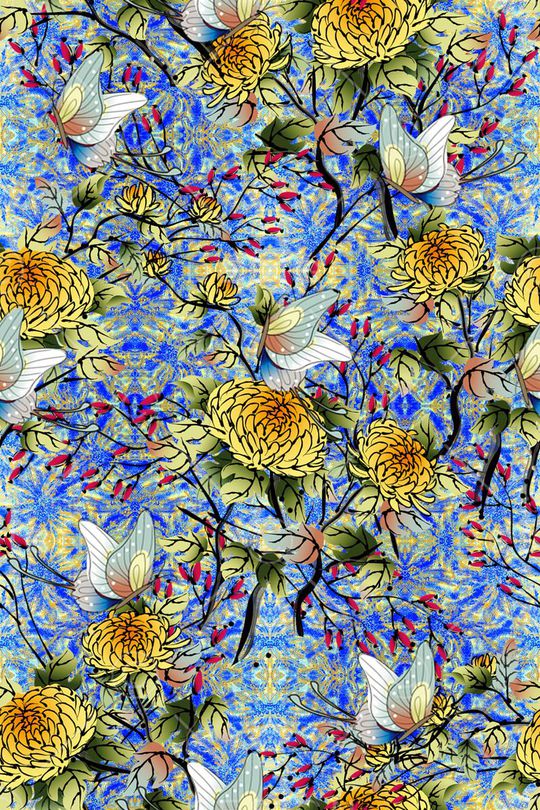 手绘印花华亿平台图片