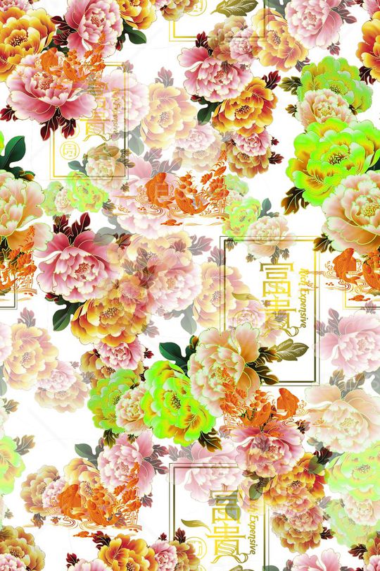 中国风印花华亿平台图片