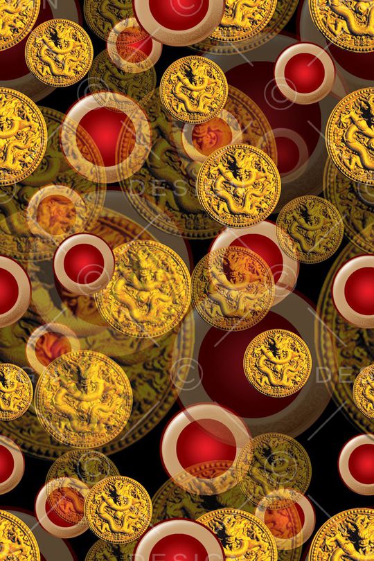 中国风印花华亿平台图片