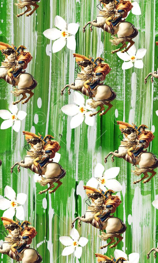 花卉 马 人印花华亿平台图片