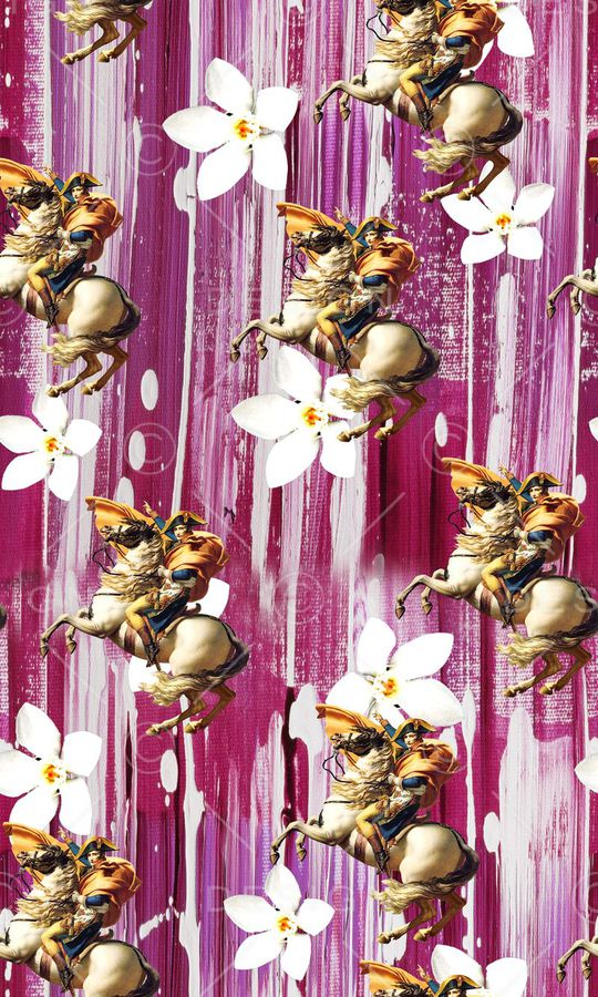 花卉 马 人印花华亿平台图片