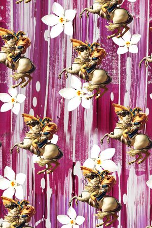 花卉 马 人印花华亿平台图片